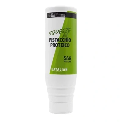 Abbildung von EATALIAN by AMZ BETTER Protein Topping mit Pistaziengeschmack, süße Proteincreme in 300 gr Squeezer, Made Italy, Pistaziensauce Ideal zum Garnieren von Eiscreme, Süßigkeiten und Desserts