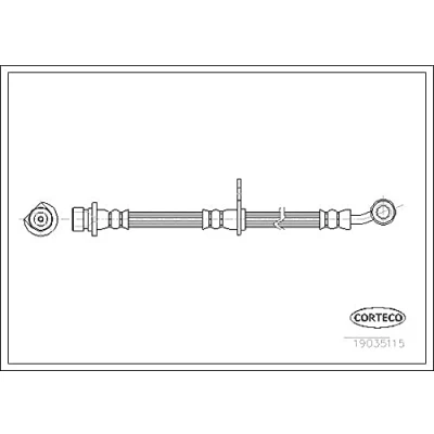 Abbildung von CORTECO 19035115 Bremsschläuche rechts 568 HONDA: CR V 2