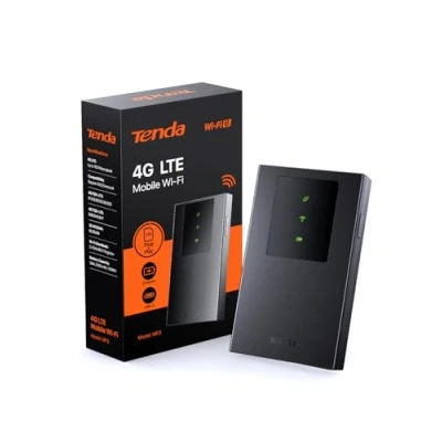 Abbildung von Tenda MF3 Mobiler WLAN Router für SIM Karten, AX300 Wi Fi 6 Tragbarer Hotspot, 2100mAh Akku, USB C Port, Plug &amp; Play, WPA3, 4G Modem, MiFi, Mini Größe, kompatibel mit Nano Karten