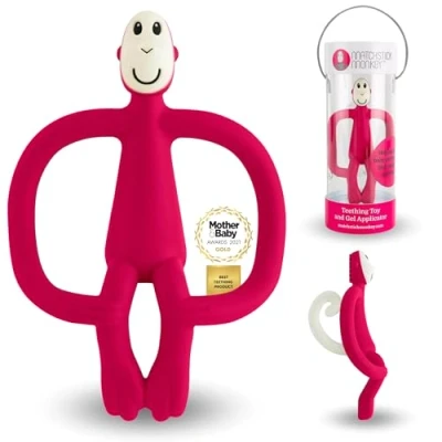 Abbildung von Matchstick Monkey Beißring / Zahnungshilfe Beißspielzeug für wundes Zahnfleisch Affe Original