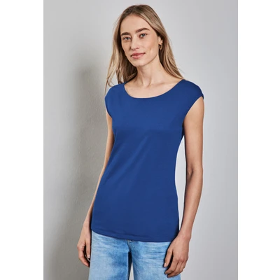 Abbildung von Street One Tshirt basic, Damen, Größe: 42, Blau