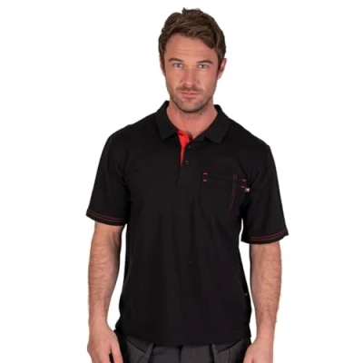 Abbildung von Lee Cooper Herren Poloshirt, Schwarz, L