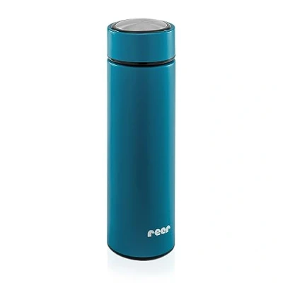 Abbildung von ColourDesign Edelstahl Isolierflasche 450 ml Thermoflasche Ideal für Kinder klein &amp; handlich petrolblau