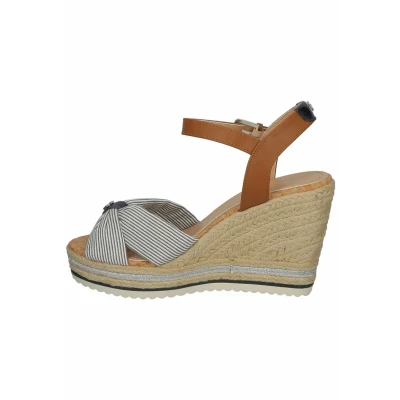 Abbildung von TOM Tailor Keilsandalette, Damen, Größe: 39, Navy silver Schuhe