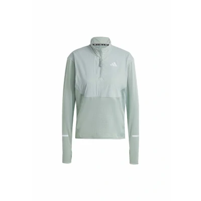 Abbildung von adidas Performance Ultimate HI VIS Reflective 1/2ZIP Outdoorjacke, Damen, Größe: Large, Silver green