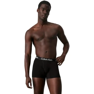 Abbildung von Calvin Klein Herren Boxer Briefs aus Baumwolle mit Stretch, Schwarz (Black), XXL