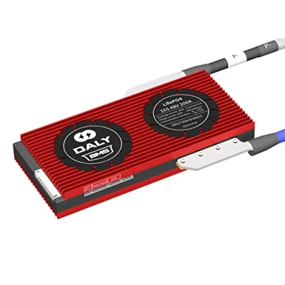 Abbildung von DALY Programmierbares konfigurierbares intelligentes BMS 16S 48V 200A LiFePO4 mit Ausgleichsleitungen Drähte UART RS485 CAN Kommunikation Batterieschutzmodul für Batteriepack