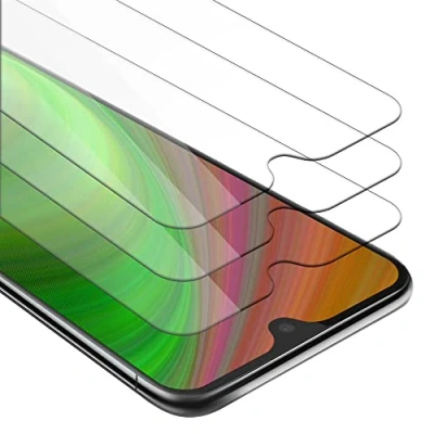Abbildung von Cadorabo 3x Panzer Schutz Glas für Motorola MOTO G7 / PLUS 3 Stück Schutzfolie in Ultra Klar Hüllen freundlich Gehärtetes (Tempered) Dipslayschutz Folie 9H Härte Anti Kratzer