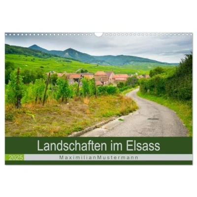Abbildung von Landschaften im Elsass (Wandkalender 2025 DIN A3 quer), CALVENDO Monatskalender