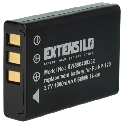 Abbildung von EXTENSILO 1x Akku Ersatz für Fuji/Fujifilm NP 120 Kamera (1800 mAh, 3,7 V, Li Ion)