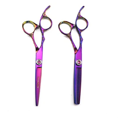 Abbildung von JIESENYU Friseurschere für Linkshänder, 6 zoll 440C profi haarschere haare schere
