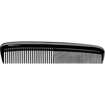 Abbildung von Fripac Ebonit Damen Haarschneide Kamm 610 aus Naturkautschuk (antistatisch), für Scheren und Maschinenschnitte bei Frauen, Länge 23 cm, mittellanges langes Haar, abgerundete Form, extra groß