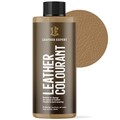 Abbildung von Sehr Deckend Wasser Lederfarbe Luxor Beige 500 ml Leather Paint für Natur und ÖkoLeder Dye Ohne Alkohol alle Lederaccessoires Reißt oder Blättert Nicht ab