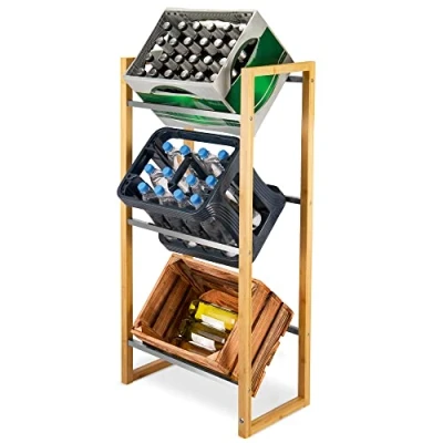 Abbildung von bomoe Regal Mattis, Getränkekistenregal, 55x32x112cm bambus