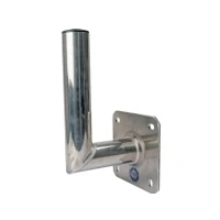 Abbildung von SCHWAIGER WAH1525 001 Halterung Satelliten Schüssel SAT Antenne Anlage Wand Halter mit Winkel aus Aluminium TÜV geprüft Wandabstand 15cm