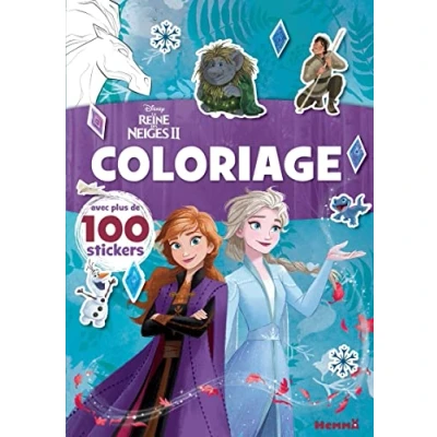 Abbildung von Disney La Reine des Neiges 2 Coloriage avec plus de 100 stickers