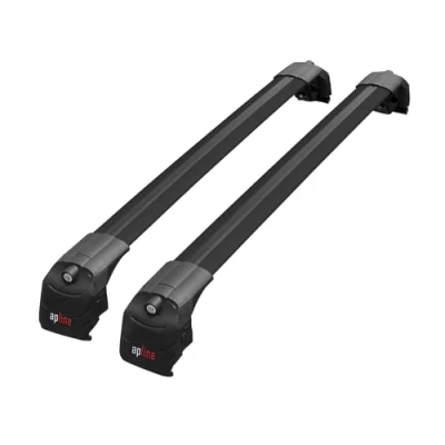 Abbildung von Kompatibel mit Audi A4 (B9) Avant 2016 2024 Relingträger ACE 2 Dachträger Gepackträger SCHWARZ