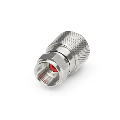 Abbildung von Sonero, F Stecker für Sat Kabel, Antennen Koaxial Kabel mit ⌀ 7,0 7,5 mm, einfache Selbst Konfektionierung, chrom, 4er Set