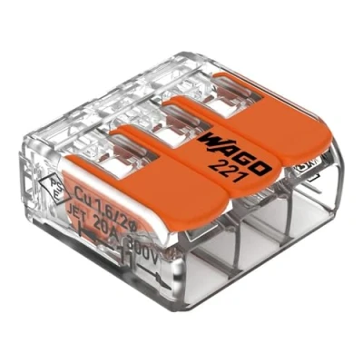 Abbildung von Verbindungsklemme 0.2 4 mm², 50 Stück, MS Schippers, Orange