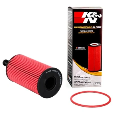 Abbildung von K&amp;N Ölfilter High Performance Series kompatibel mit Mercedes (HP 7040)