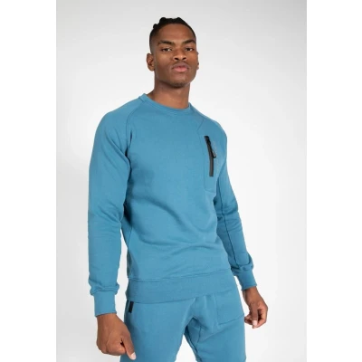 Abbildung von Gorilla Wear Newark Sweatshirt, Herren, Größe: Small, Blue