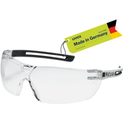Abbildung von Uvex tune up Schutzbrille Sicherheitsbrille mit 100% UV Schutz metallfrei, Anti Beschlag &amp; kratzfest superleicht (23g) weiß/anthrazit, transparent