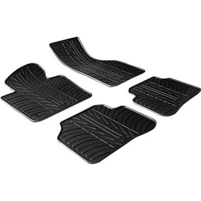 Abbildung von Gledring 0063 Fußmattensatz Gummi vorne und hinten 4 schwarz 750mm 550mm VOLKSWAGEN: Passat B6 Variant, Limousine