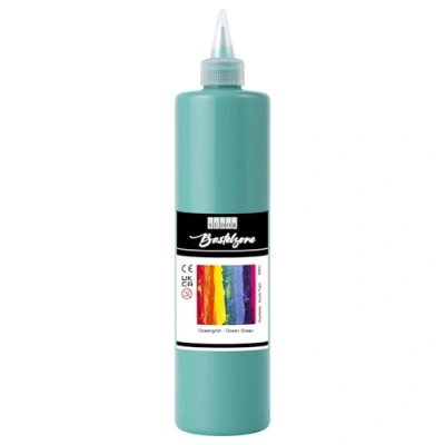 Abbildung von SÜDOR ACRYLFARBE 500 ml Geeignet für Acryl Pouring. Hochpigmentierte Künstler Malfarben zum Bemalen auf Holz, Leinwand, Stein, Papier, Stoff, Metall. Wasserfest. Vegan. (Ozeangrün)