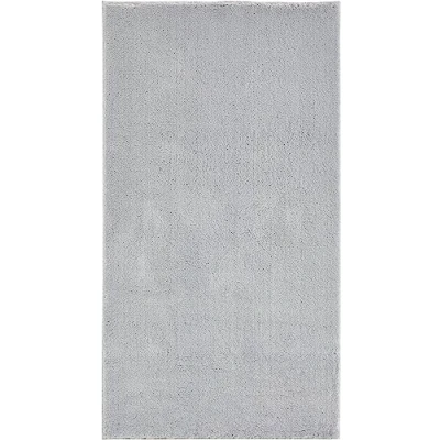 Abbildung von andiamo Teppich Arezzo waschbar Wohnzimmer Esszimmer pflegeleichter eleganter gemütlicher Wohnzimmerteppich Fellteppich einfarbig 80 x 200 cm Grau