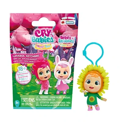 Abbildung von CRY BABIES MAGIC TEARS Schlüsselanhänger Überraschungs Sammelpuppe Schlüsselanhänger, 7cm Geschenk, Spielzeug für Kinder ab 3 Jahre, Weiß