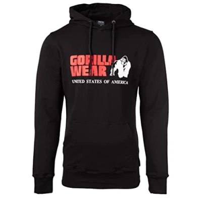 Abbildung von Gorilla Wear Classic Kapuzenpullover, Herren, Größe: XXL, Black