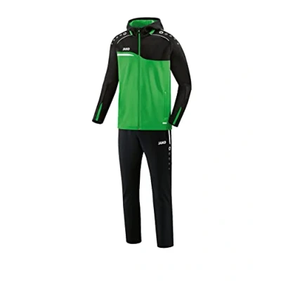 Abbildung von JAKO Damen Präsentationsanzug Competition 2.0 mit Kapuze, soft green/schwarz, 44, M9618