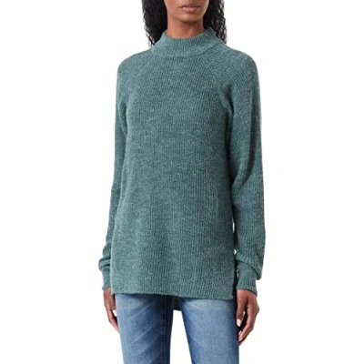 Abbildung von ICHI Ihmarat Tneck LS Strickpullover, Damen, Größe: XL, Blue spruce