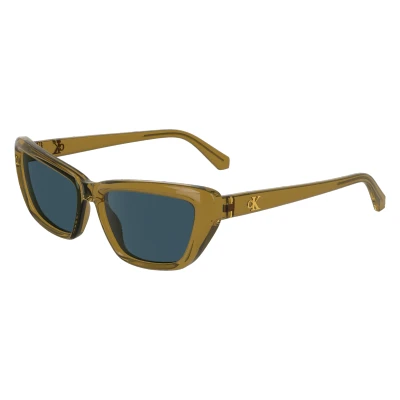 Abbildung von Calvin Klein Jeans Sonnenbrille, Damen, Größe: 55, Ochre