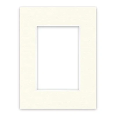Abbildung von nielsen Conservation Passepartout Karton 2,2 mm Außenformat 18x24 cm für Bildformat 10x15 Cremeweiß strukturierte Oberfläche