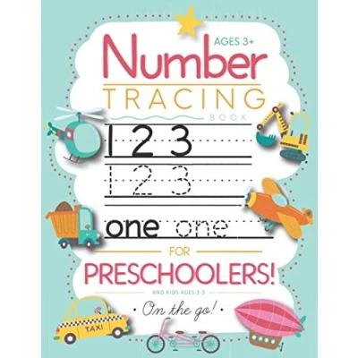 Abbildung von Number Tracing Book for Preschoolers and Kids Ages 3 5: Trace Numbers Practice Workbook Pre K, Kindergarten 5 (Math Activity Book)