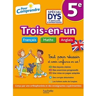 Abbildung von Pour Comprendre 5e Spécial DYS (dyslexie) et difficultés d&#039;apprentissage Français Maths Anglais: Avec corrigés détachables