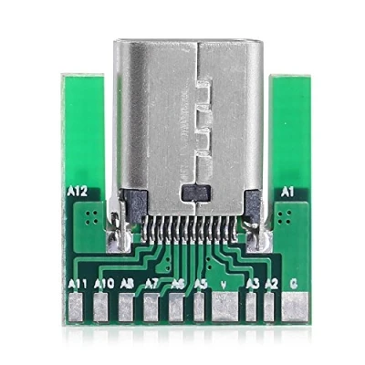 Abbildung von DIY 24pin USB 3.1 Typ C Buchse Stecker SMT mit PC Board CableCC
