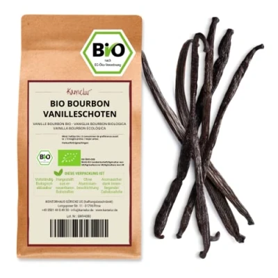 Abbildung von Kamelur BIO Bourbon Vanilleschoten 10 Stück 15 17cm echte Vanille aus Madagaskar