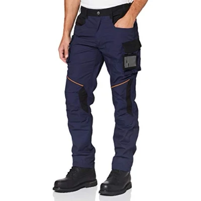 Abbildung von Delta Plus MCPA2MNGT Mach2 Corporate Arbeitshose aus Ripstop Polyester Baumwolle, Marineblau Schwarz, Größe L