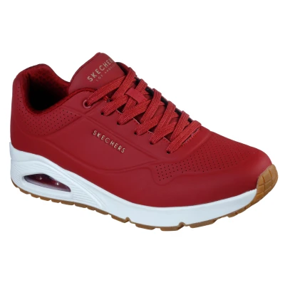 Abbildung von Skechers Damen UNO Stand on Air Sneaker, Dkrd Dark Red, 43 EU