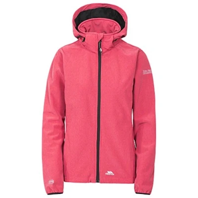 Abbildung von Trespass Ramona, Raspberry, XXS, Wasserdichte Softshelljacke mit Kapuze für Damen, XX Small / 2XS 2X Small, Rosa Pink