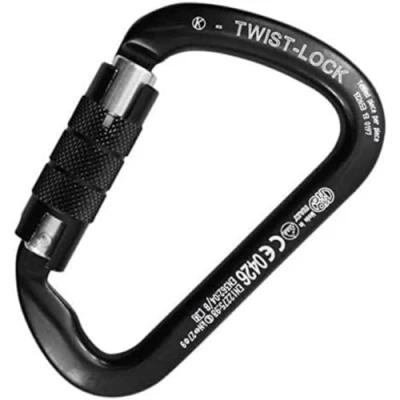 Abbildung von Kong Large Mehrzweck, Karabiner aus Leichter Legierung, Twist Lock, schwarz/glänzend/schwarz