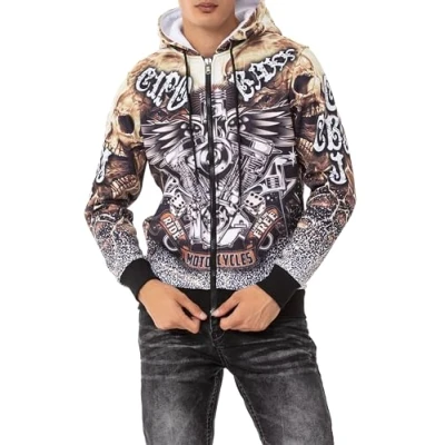 Abbildung von Cipo &amp; Baxx Sweatjacke, Herren, Größe: XL, Black