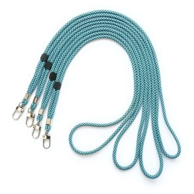 Abbildung von trage.band® langes verstellbares Trageband/Umhängeband mit Karabinerhaken, 4 St schwarz blau