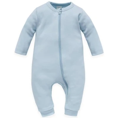 Abbildung von Pinokio Strampler ohne Füße mit Reißverschluss Lovely Day, blau, Unisex, Gr 56 86(62)