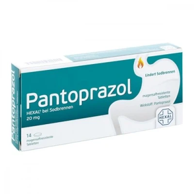 Abbildung von Pantoprazol HEXAL bei Sodbrennen 20 mg 14 St