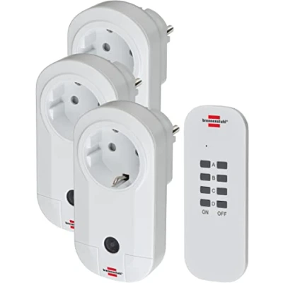 Abbildung von Brennenstuhl Funksteckdose RC CE1 3001 1507040 Funk Steckdosen Set 4teilig Innenbe