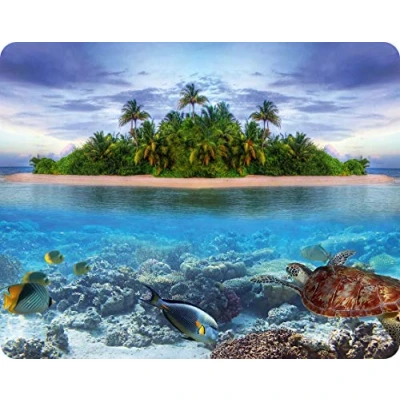 Abbildung von Edition Colibri TRAUMINSEL Urlaub Mauspad/Mousepad (Motiv 140) Qualitäts Mauspad 23 x 19 cm aus extrem reissfestem Spezialkautschuk mit stark haftender Unterseite für optimalen Halt