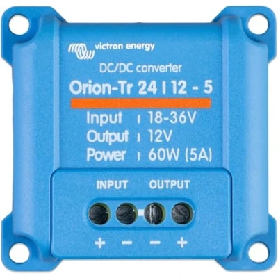 Abbildung von Victron Energy Orion Tr Spannungswandler 24/12 Volt 5 Ampere 60 Watt IP43 Geschützt DC Konverter für Doppelbatteriesysteme Nicht Isoliert